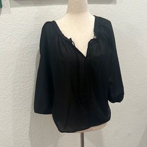 American eagle black blouse